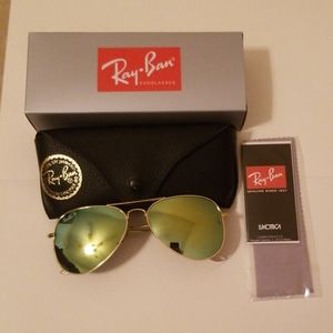 Ray-Ban Aviator Flash Silver Polarized  58 14 140